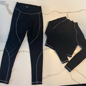 Tna workout active set leggings and top